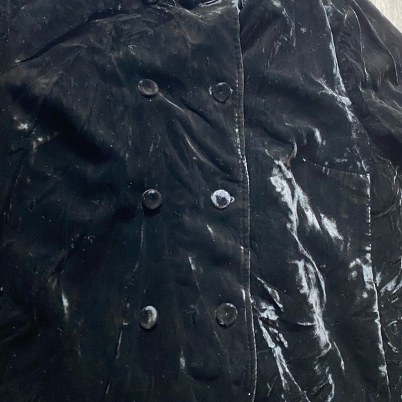 J. Jill 1X petite women’s black velvet silk blend jacket coat - Picture 2 of 10